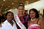 Foto  Miss Seychelles, ambasciatrice dele Seychelles Dorothy Furneau, Marymonde Matatiken del Seychelles Tourism Board.JPG
