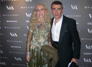 Michele Miglionico e Franca Sozzani ( Editor in-chief of Vogue Italia) a Londra rid